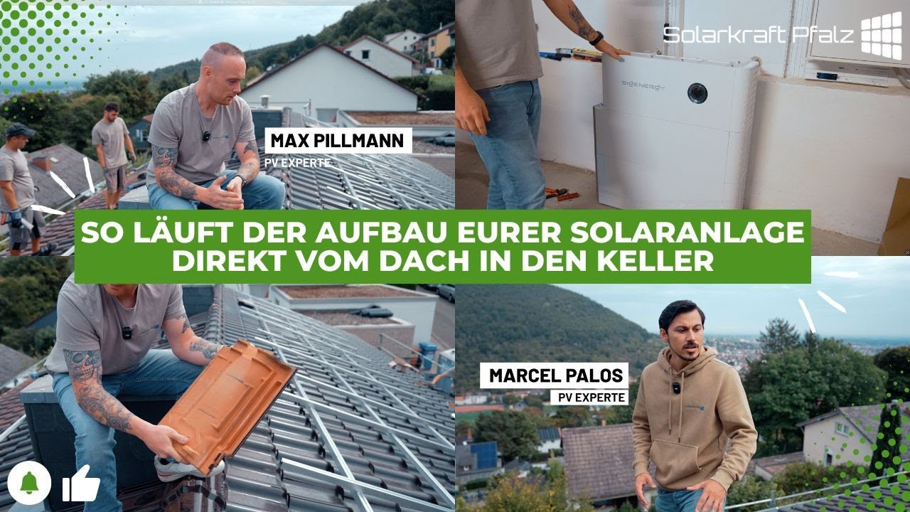 🔆 So läuft der Aufbau eurer Solaranlage – direkt vom Dach in den Keller