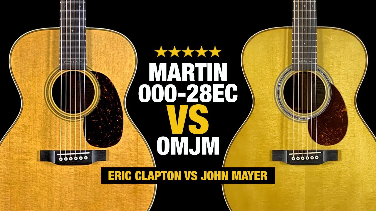 Martin 000-28EC против OMJM - Эрик Клэптон против Джона Майера!