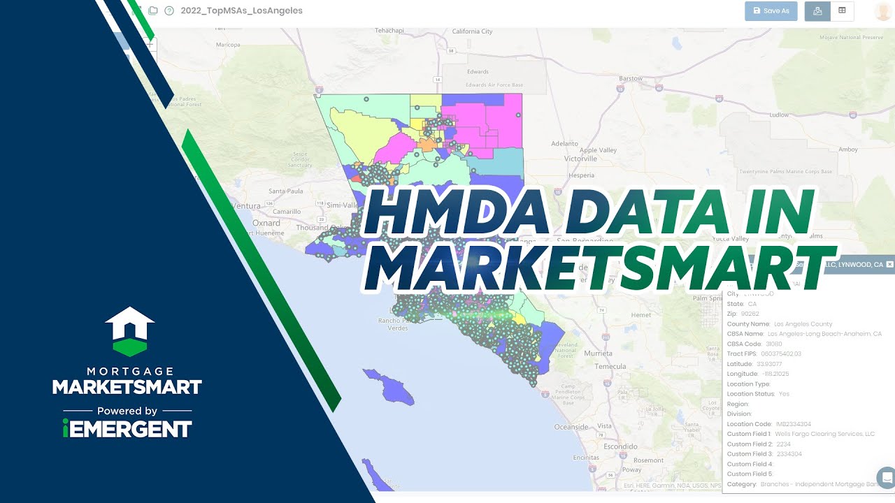 View HMDA Data in Mortgage MarketSmart