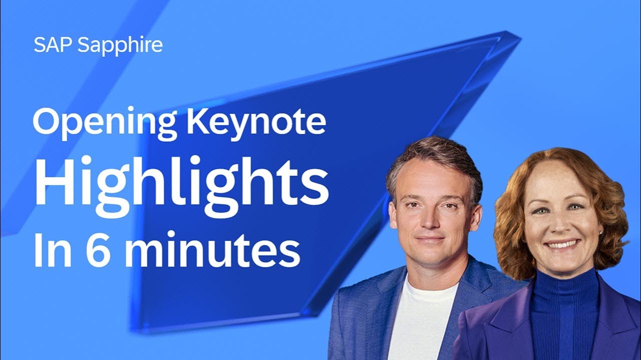 Opening Keynote Highlights | SAP Sapphire 2024 | Bring Out the Best in Your Business