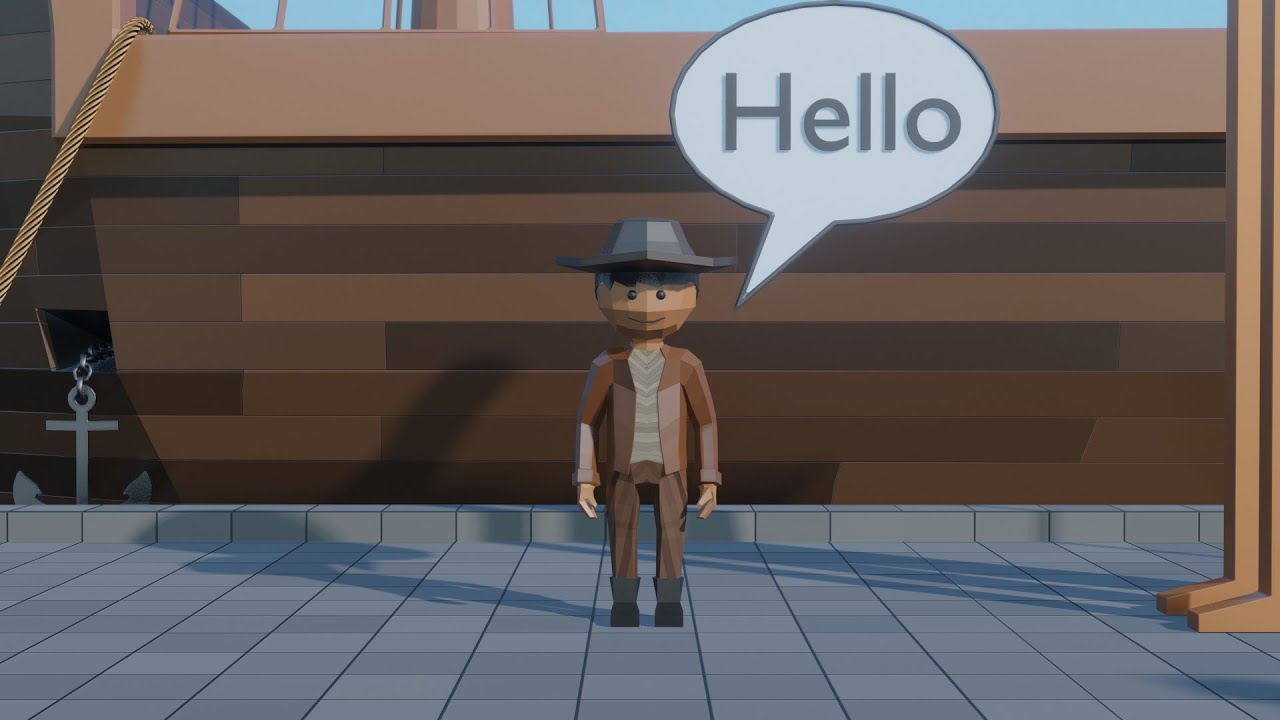 So kannst du in Blender eine Sprechblase oder ein Schild erstellen (Low Poly/No Poly-Tutorials - 4)