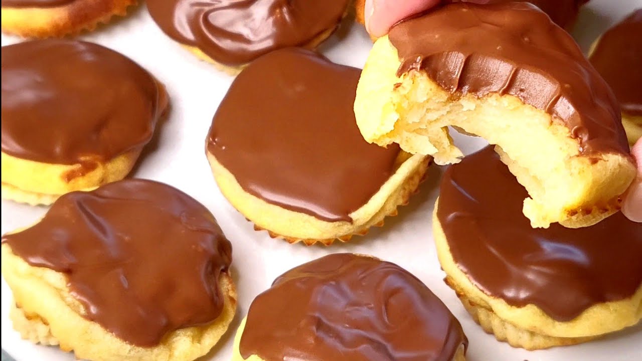 GALLETAS BLANDITAS DE PUDIN en  5 MINUTOS con CHOCOLATE 🍫 4 INGREDIENTES, SÚPER FÁCIL DE PREPARAR