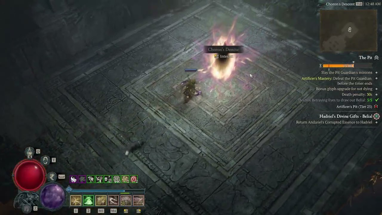 Diablo 4 Flurry Rogue quick T2 Pit run