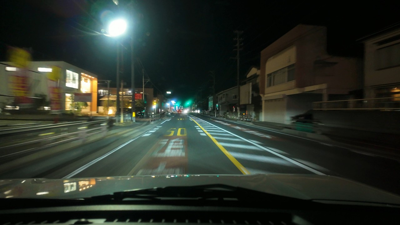 A 42-Minute Night Drive on a National Road in Japan | Kei Car Drive