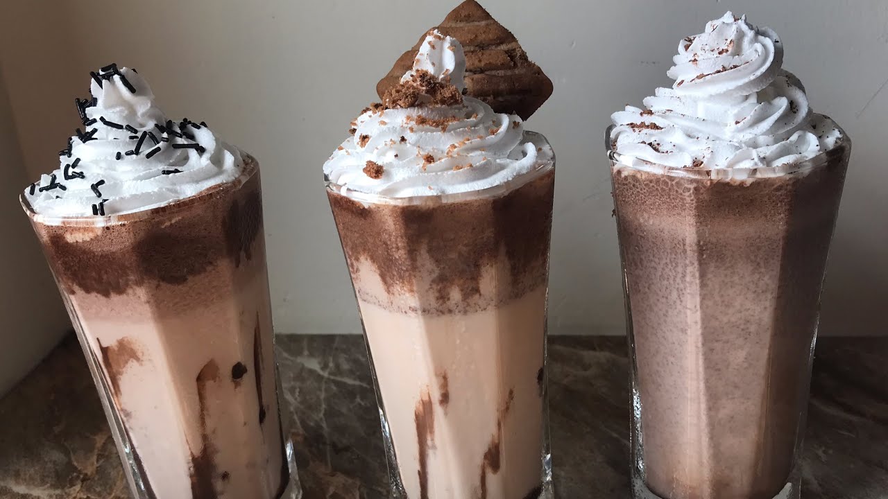 3 easy milk shake recipes | chocolate milkshake | cookie milkshake | nutella milkshake