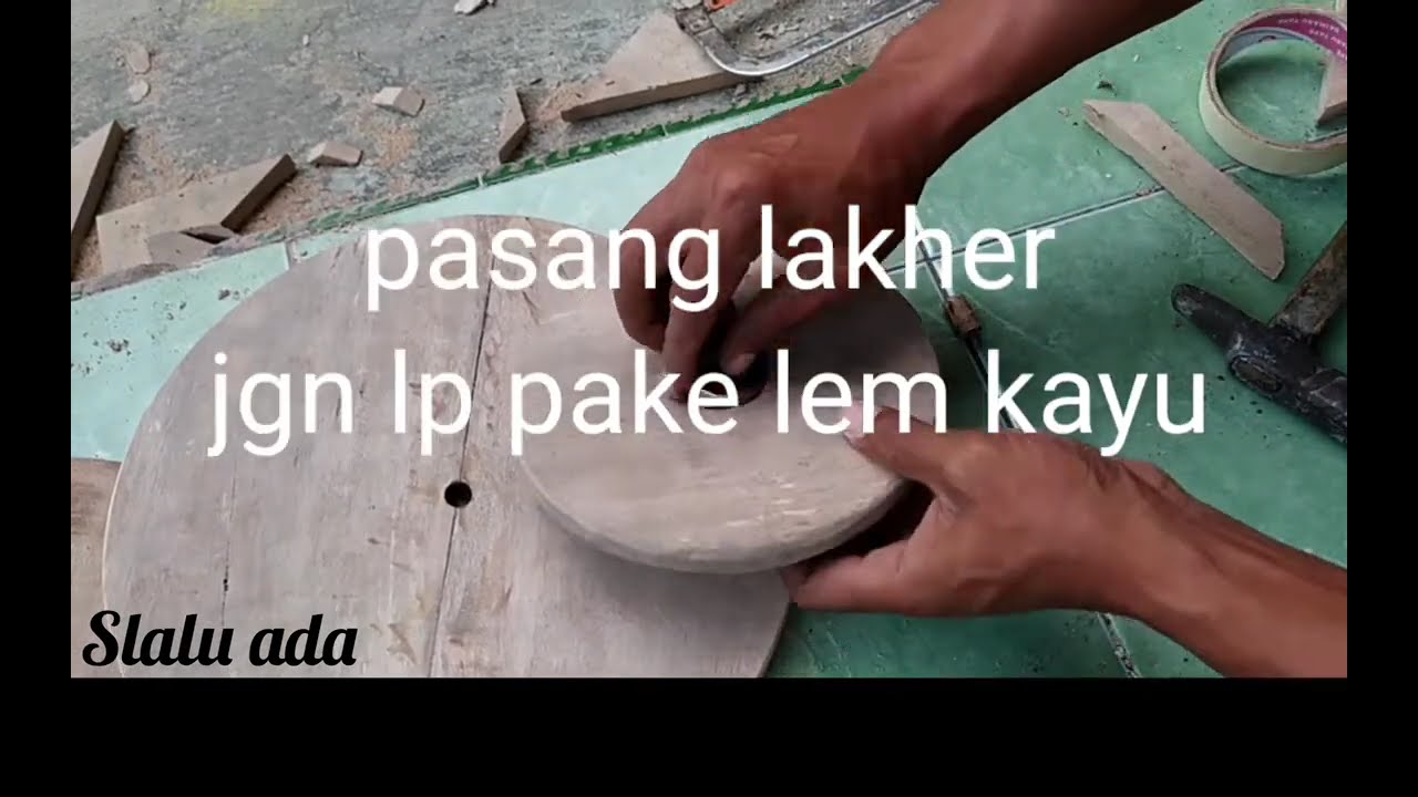 membuat meja putar mini dgn alat manual sederhana