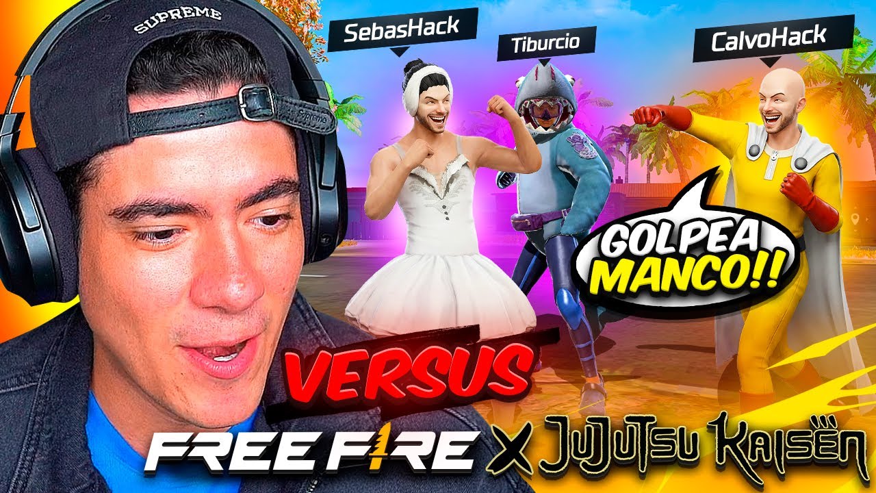 CALVO VS TIBU Y SEBAS EN UN PVP INSANO DE FREE FIRE 😂😂 - TheDonato Live