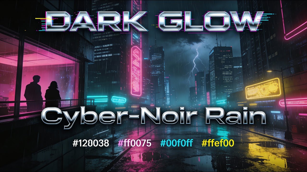 Lost in the Dark Glow (Cyber-Noir Rain) MUSIC VIDEO