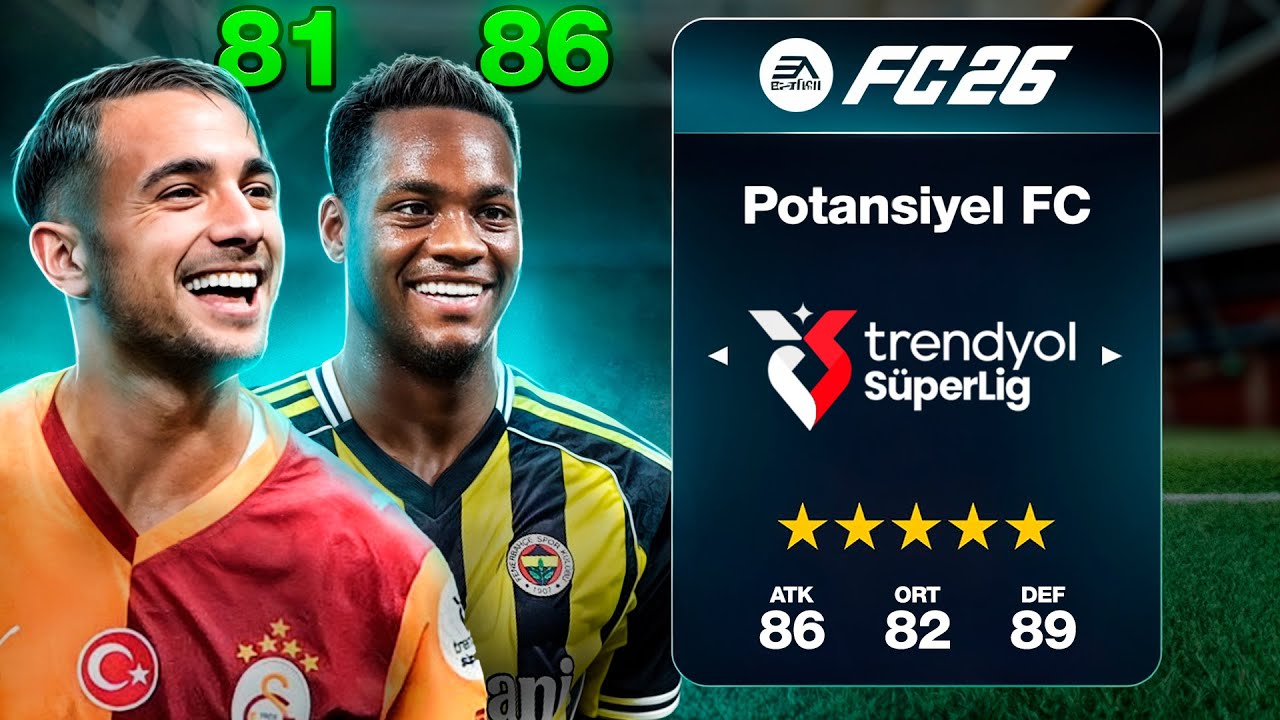 FC 26'da Süper Lig'in En Potansiyelli Takımı 5 Sezonda Ne Yapar?