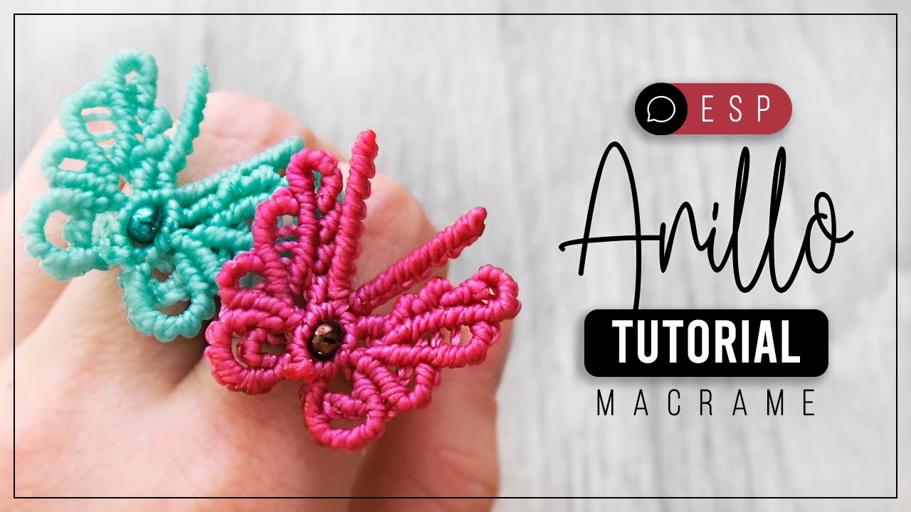Anillo Mariposa » 🦋 tutorial | como hacer mariposa de hilo | diy ● Macrame #189