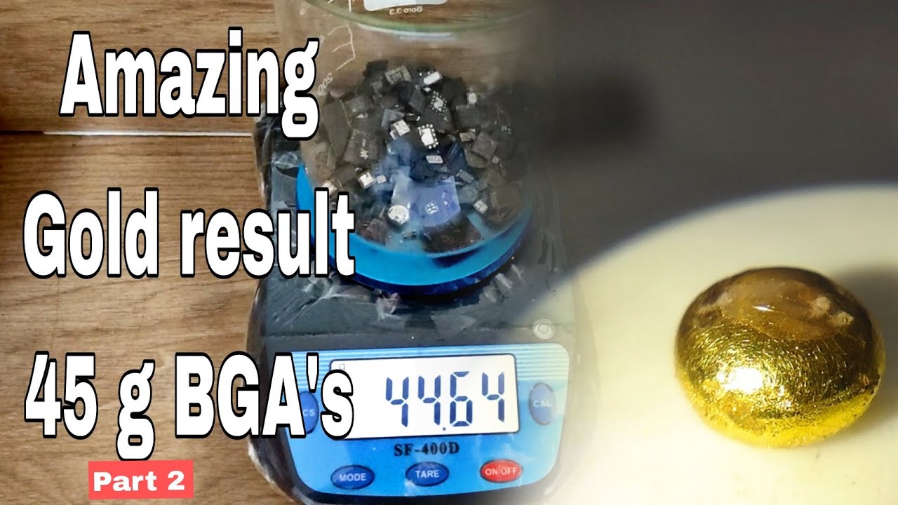 Восстановление золота из BGA-чипов | Старый мобильный телефон весом 3 кг, часть 2