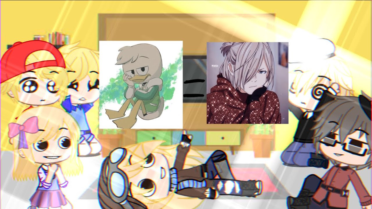 Ducktales React to Louie future (Louie as yurio) MY AU