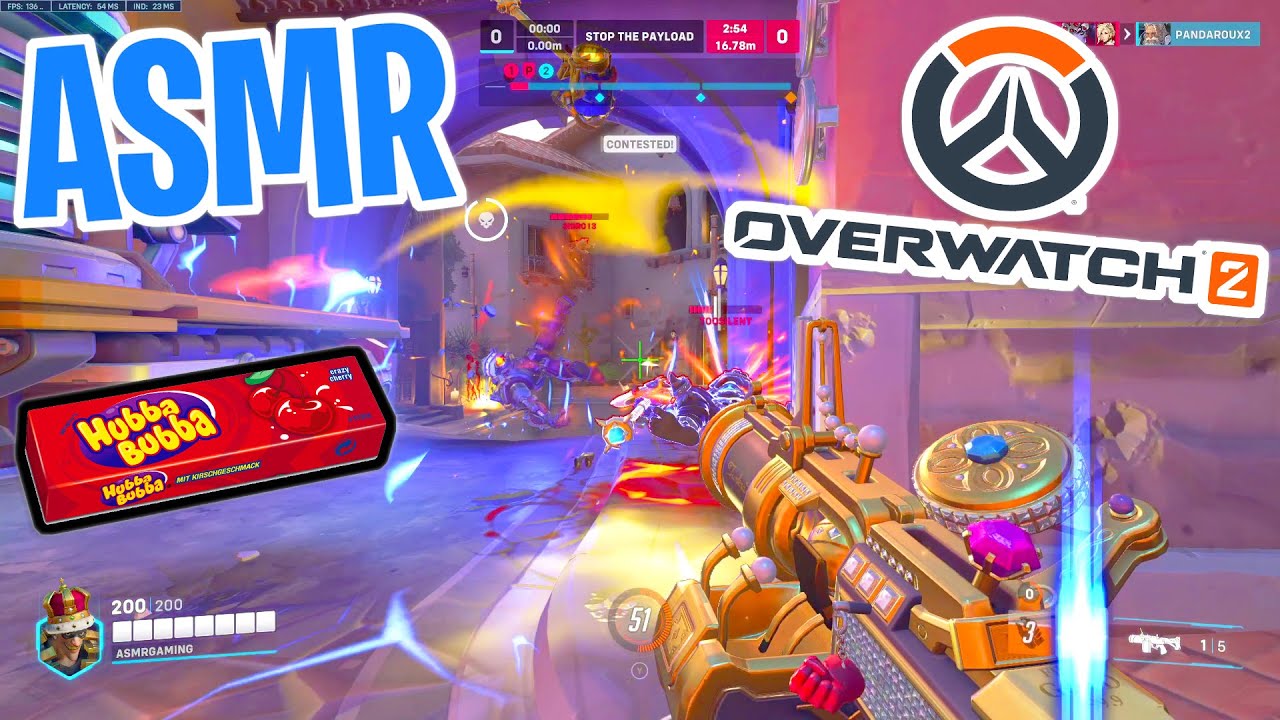 ASMR Gaming 😴 Overwatch 2 Platinum Junkrat! Relaxing Gum Chewing 🎮🎧 Controller Sounds + Whisper 💤