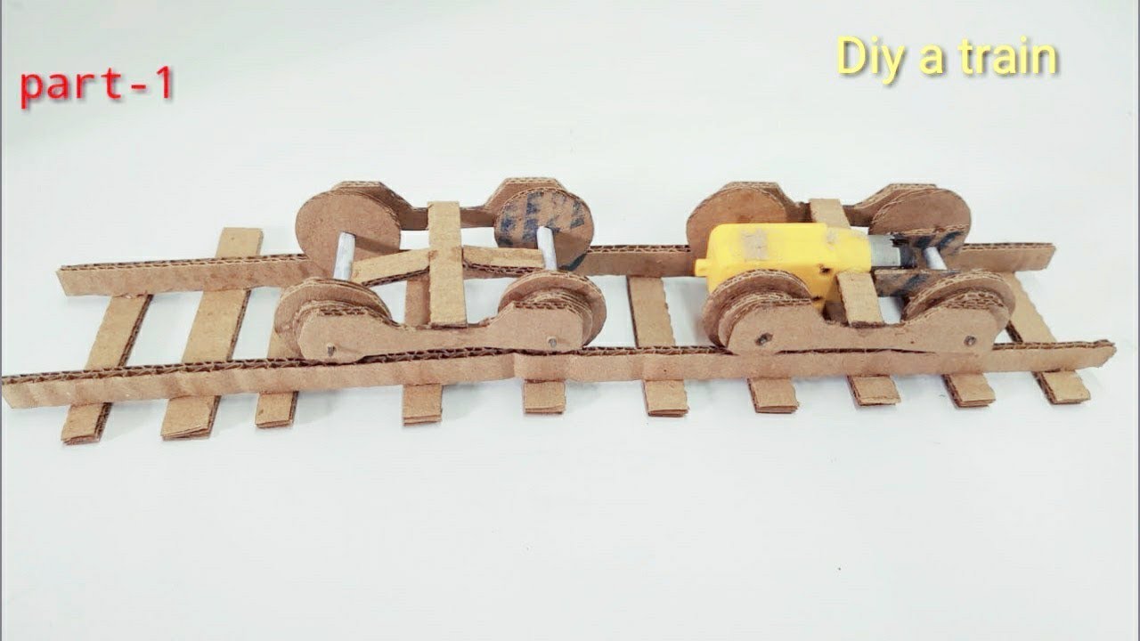How to make train wheels from cardboard | part -1