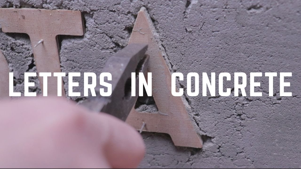 How to Make Concrete Signs