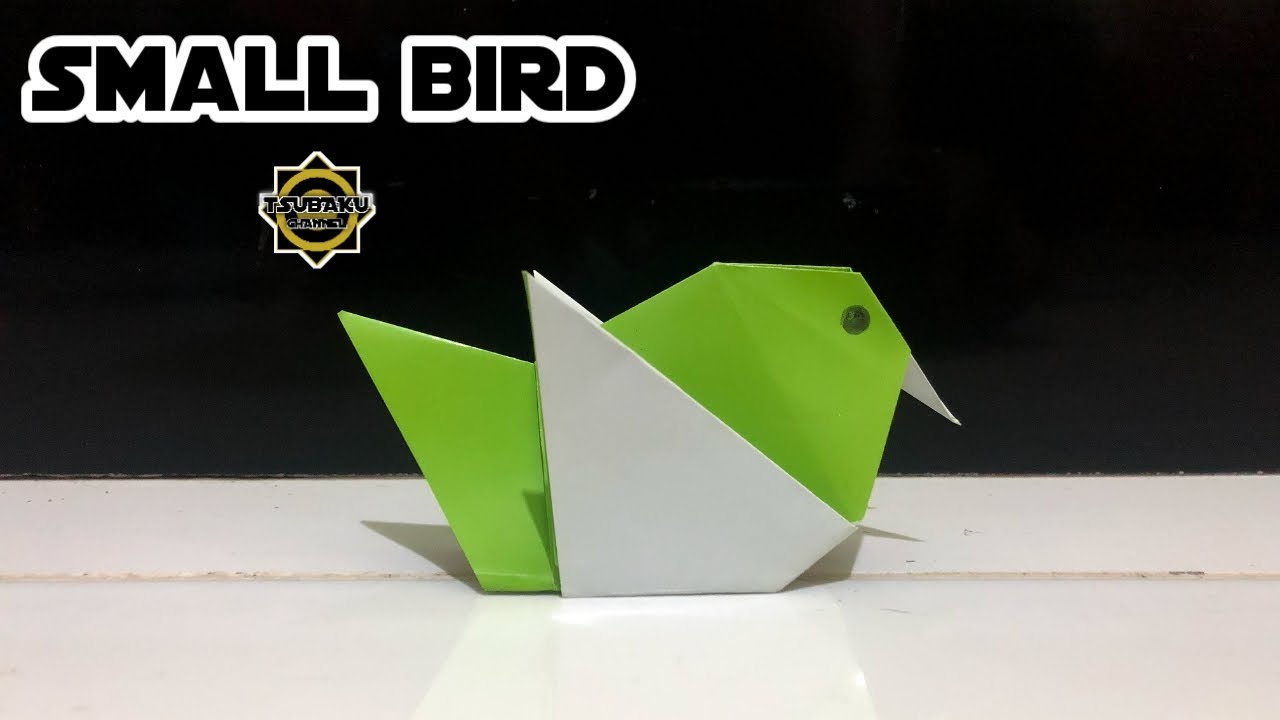 Origami bird | How to make bird origami easy - Tsubaku Channel