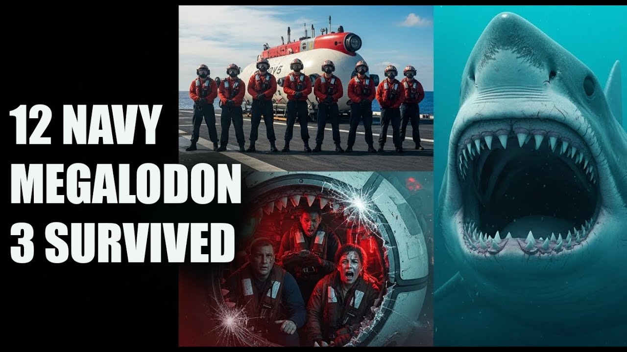 MARlANA TRENCH (2019) &mdash; ONLY 3 of 12 SURVIVED a LIVING MEGALODON (Navy SEALs)