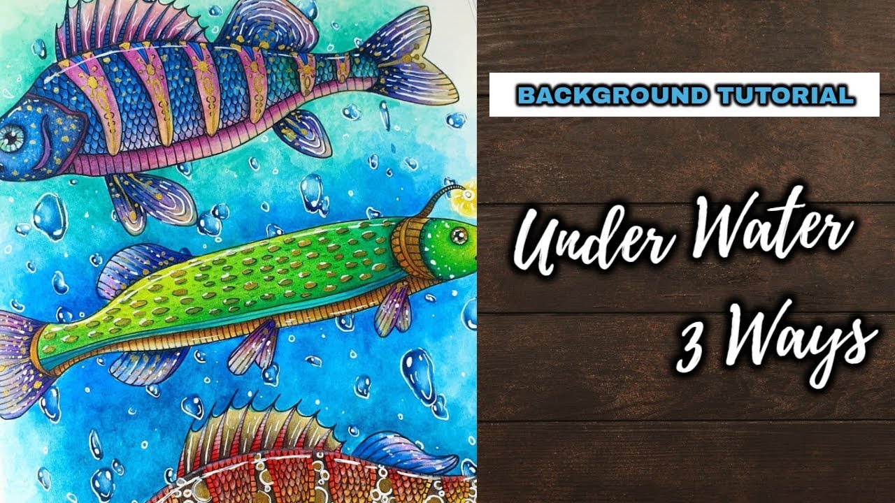 different ways to colour bubbles for adult colouring books 🫧🐠