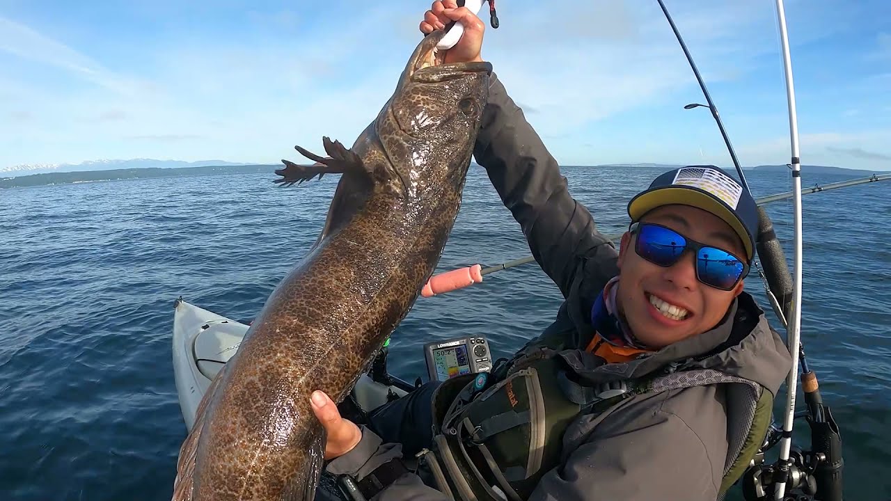 Puget Sound Washington Kayak Lingcod Fishing