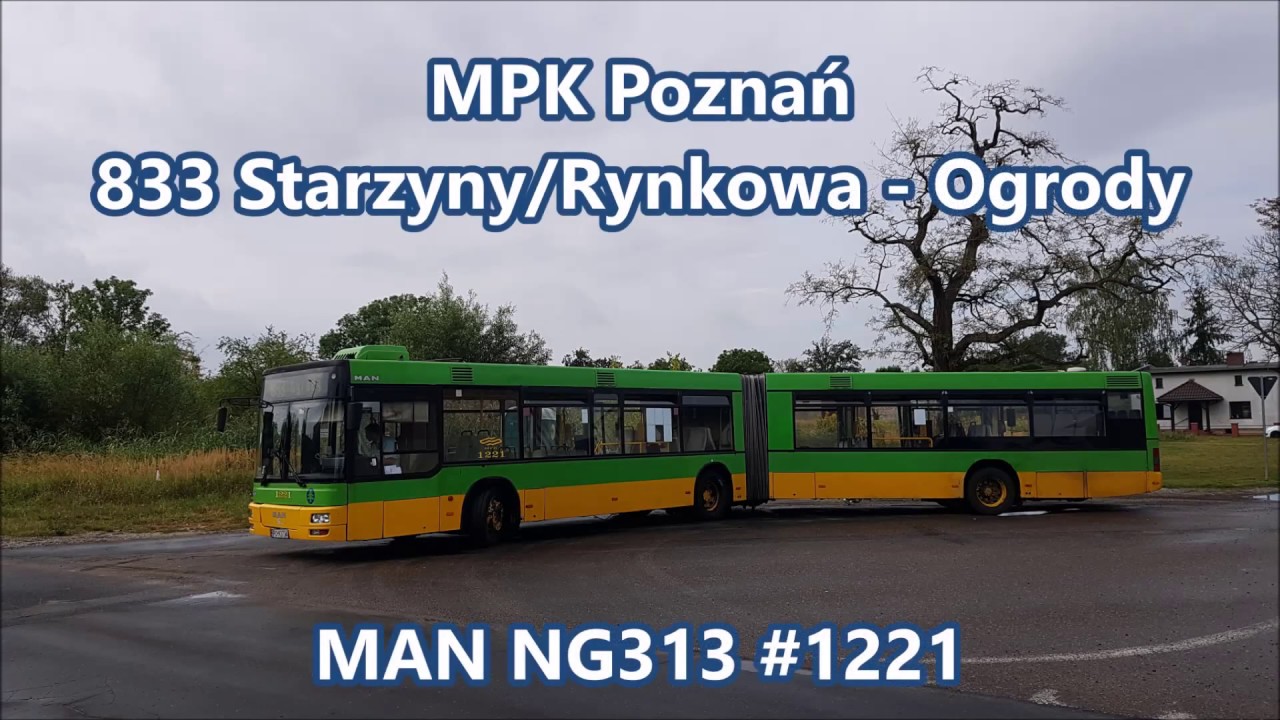 MPK Poznań - linia 833, MAN NG313 #1221