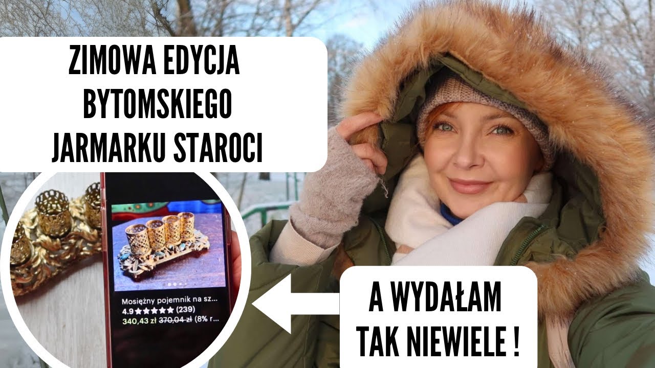 POMIMO ŚNIEGU, WYSZUKAŁAM KILKA SKARBÓW 😍 VLOG Z GIEŁDY STAROCI W BYTOMIU