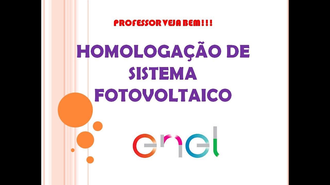 Como homologar a Geração Distribuída Fotovoltaica - ENEL - RJ