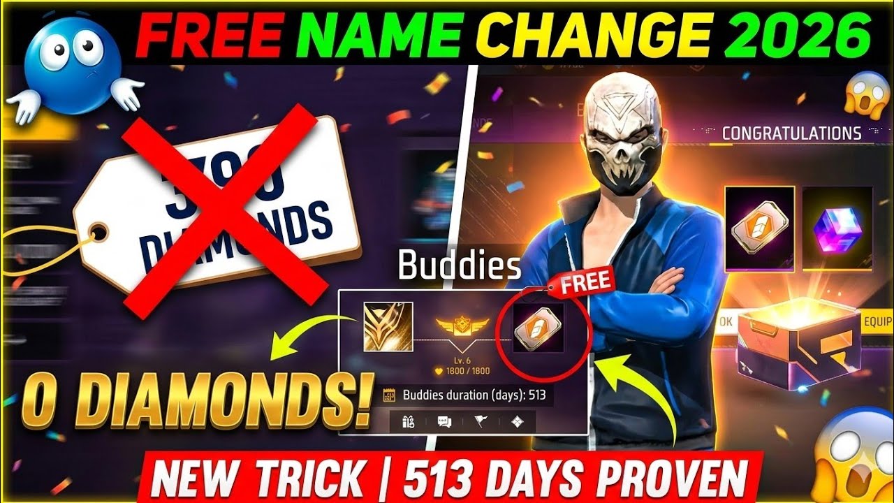 How To Get Unlimited Name Change Card 2026🚀🤯 Free Main Name Change Card Kaise Le ✅ #newtrick 