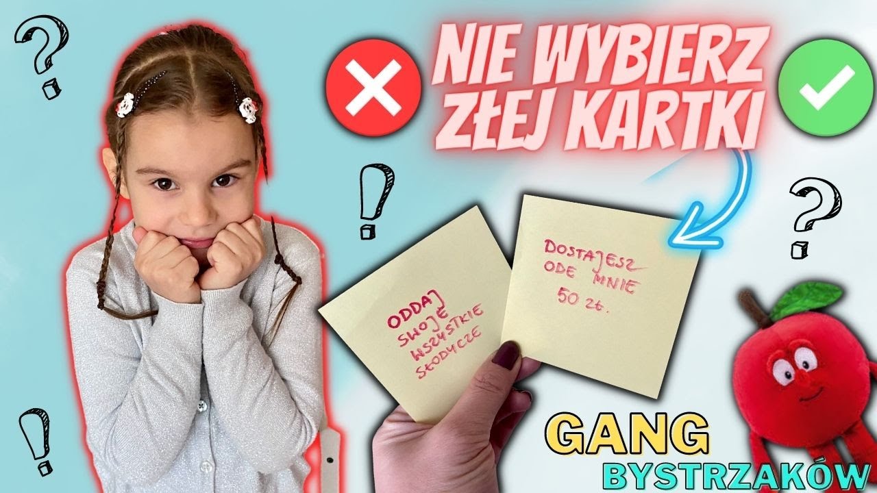 Nie wybierz złej kartki- śmieszny challenge🤩🔥 Gang Bysytrzaków🍎🐶🐷