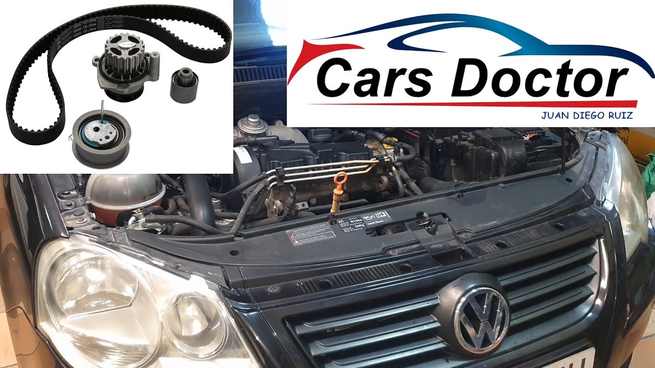 Correa Distribucion Bomba Agua Volkswagen Polo 2009 1400TDI BNM 51Kw 70Cv Seat Ibiza Skoda Fabia VAG