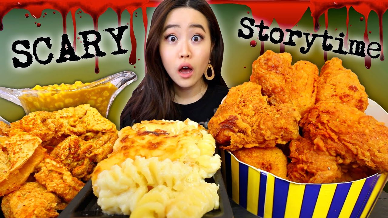 SHE HID HER HUSBAND IN THE FREEZER BEFORE HOSTING A PARTY! (Japanese Spicy Fried Chicken Mukbang)
