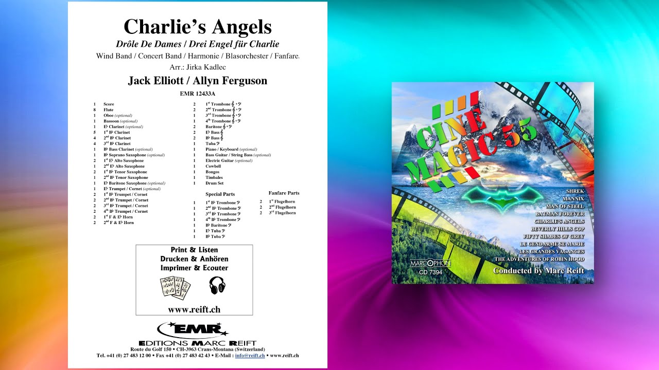 Jack Elliott: Charlie's Angel - Editions Marc Reift - for Concert Band