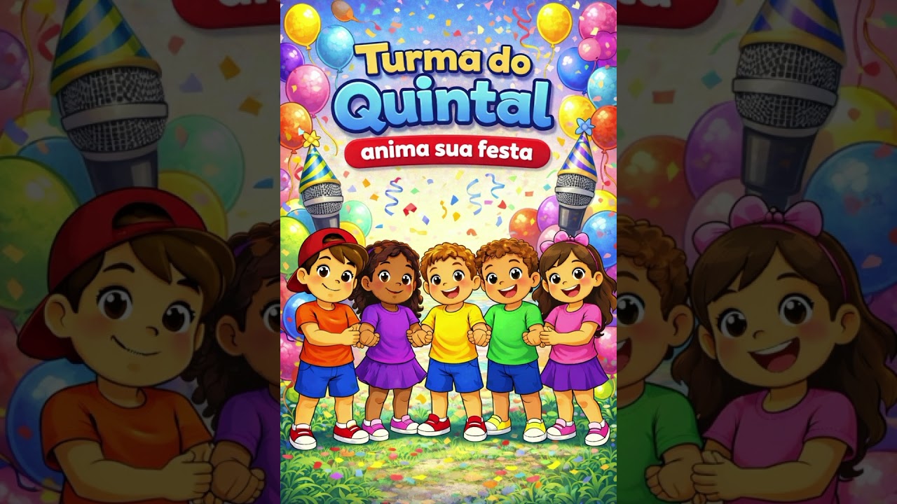 Festa animada com a garotada da Turma do quintal #infantil #musica 