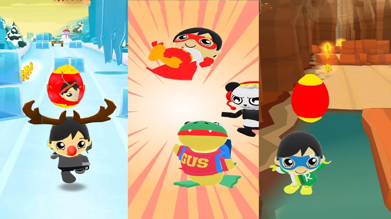 TAG WITH RYAN FUNNY FALLS WITH PILOTE VS ACADEMY RYAN IN LAVA