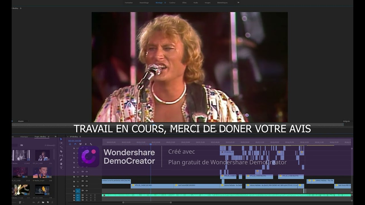 Johnny Hallyday: Medley (Cédric Vidéo Production)  (Travail en cours)
