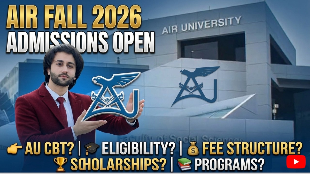 AIR Fall Admission 2026 I Air Islamabad Admission Open I Air CBT Preparation 2026 I AU Admission