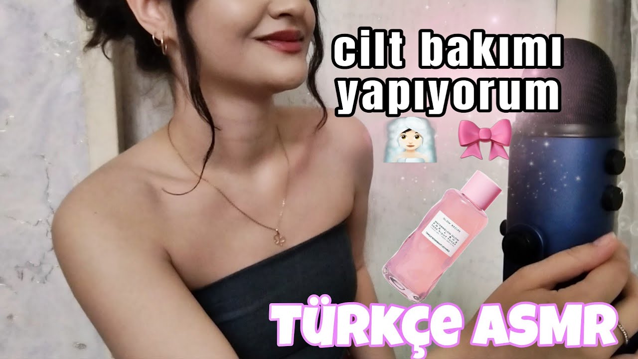 Türkçe ASMR | uyumadan önce izle😴Cilt Bakımı Roleplay 🎀✨ Gerçek Ürün Sesleri + Fısılt
