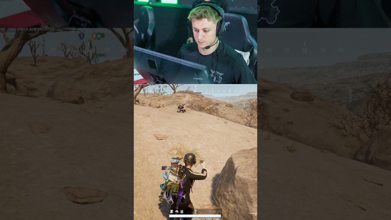 107m AR Double Headshot 😱 #pubg