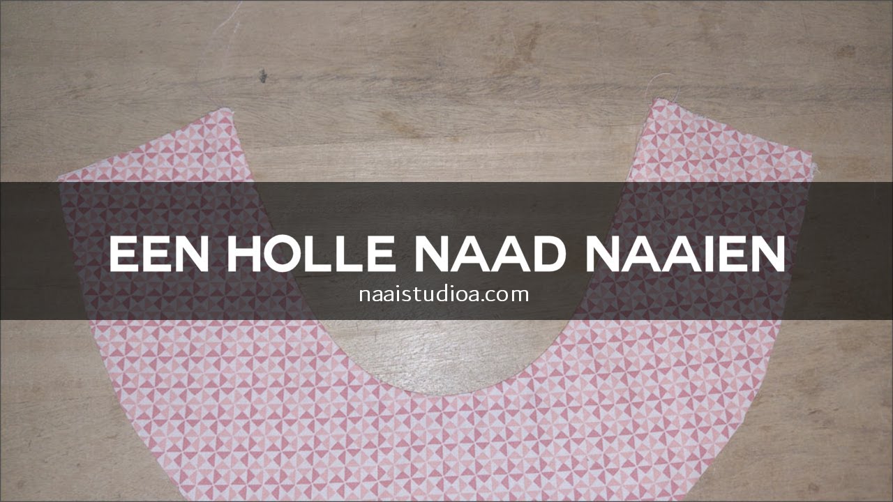 Een holle naad naaien (Naaitechnieken)