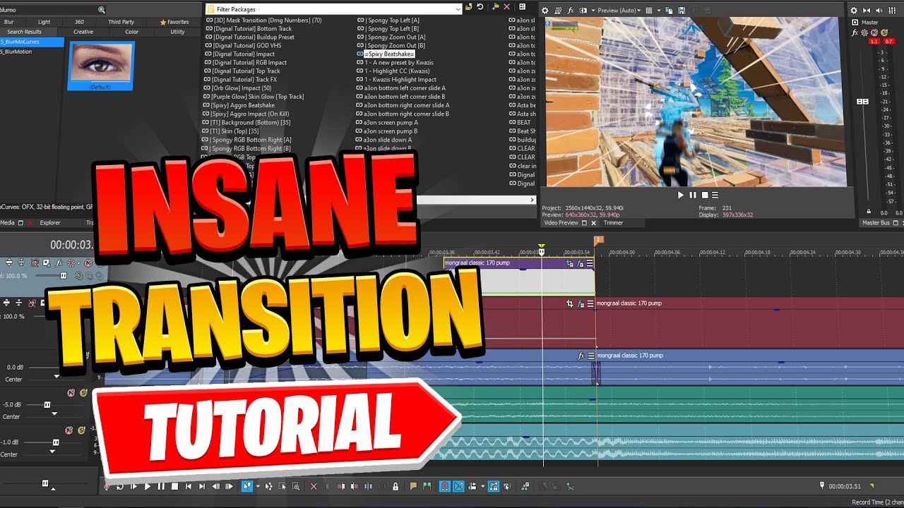 How to Make This *INSANE* Mask Transition - Vegas Pro (Free Preset) 