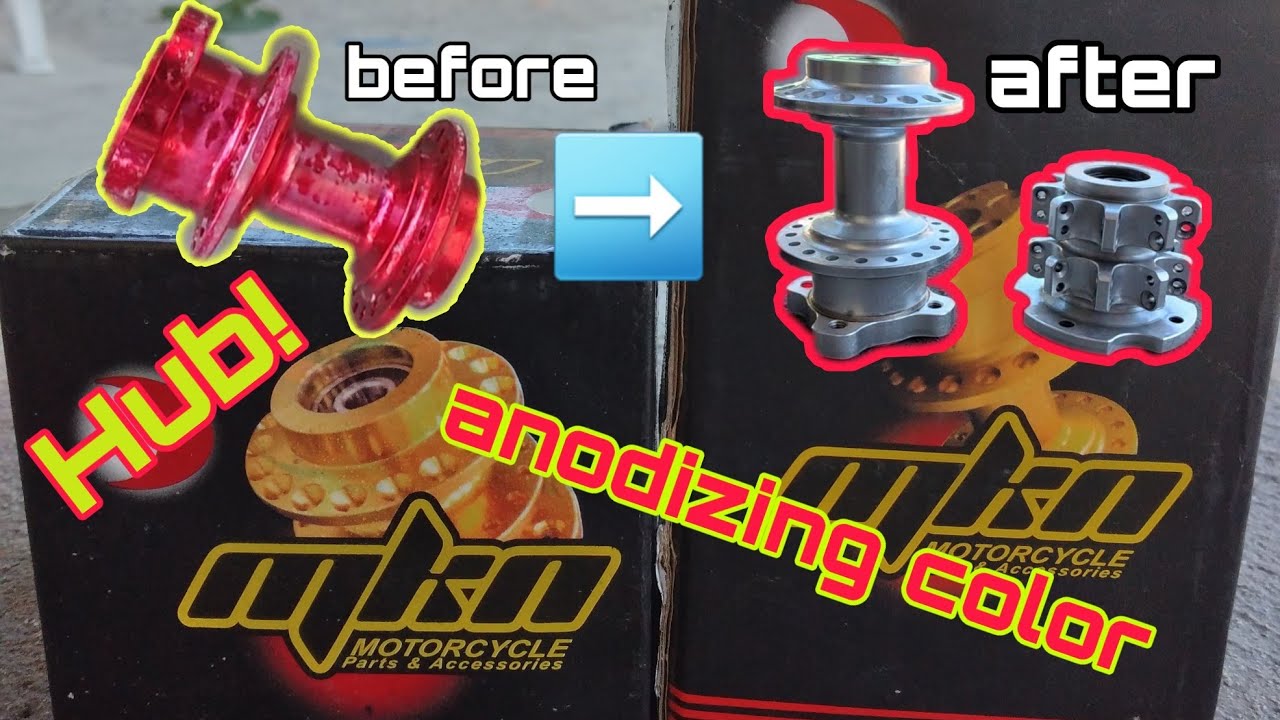 How to remove color on aluminium * anodizing *(r150 hub brakeless)