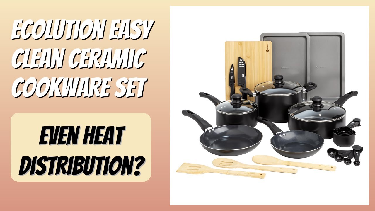 REVIEW (2026): Ecolution Easy Clean Ceramic Cookware Set. Features