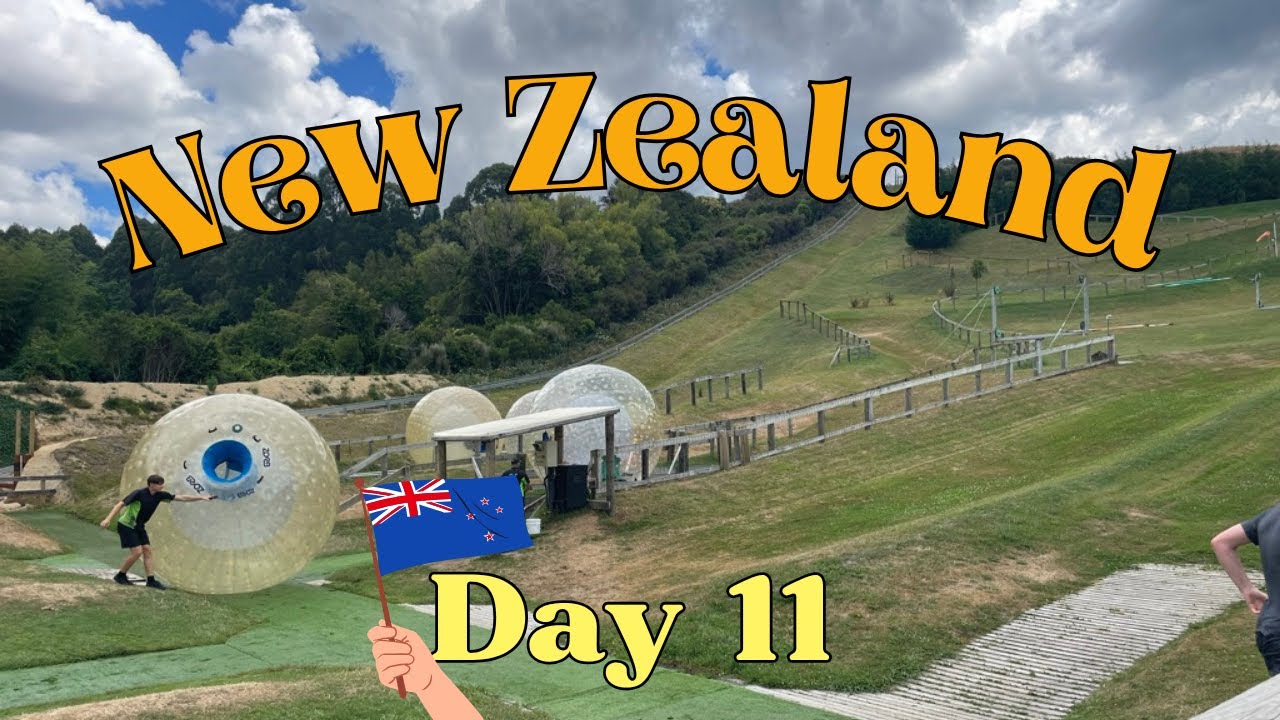 New Zealand Day 11 - Wai-O-Tapu, Lady Knox Geyser, Waikite Valley Hot Pools, Zorb, Whakarewarewa