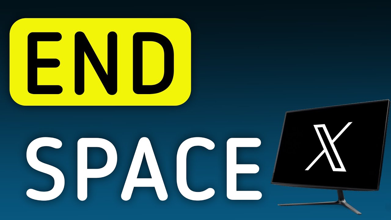 How To End The Space On X (Twitter) On PC (New Update)