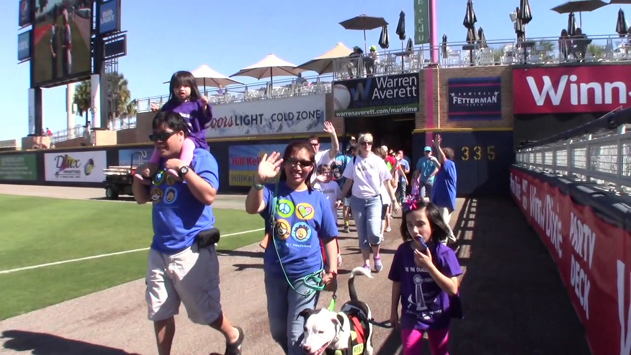 Autism Pensacola night at the Blue Wahoos