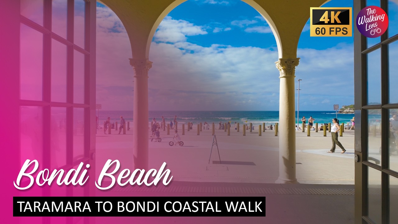 The Most Famous Coastal Walk in the World: Tamarama to Bondi Beach 4K ASMR