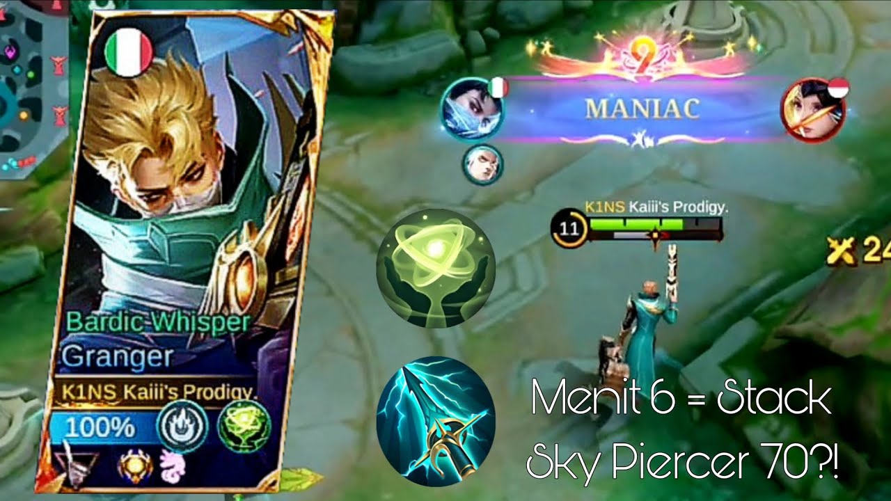 MANIAC + 25 KILLS = MENIT 10?? Gameplay Makro Mikro Granger Untuk Pemula!! 🔥