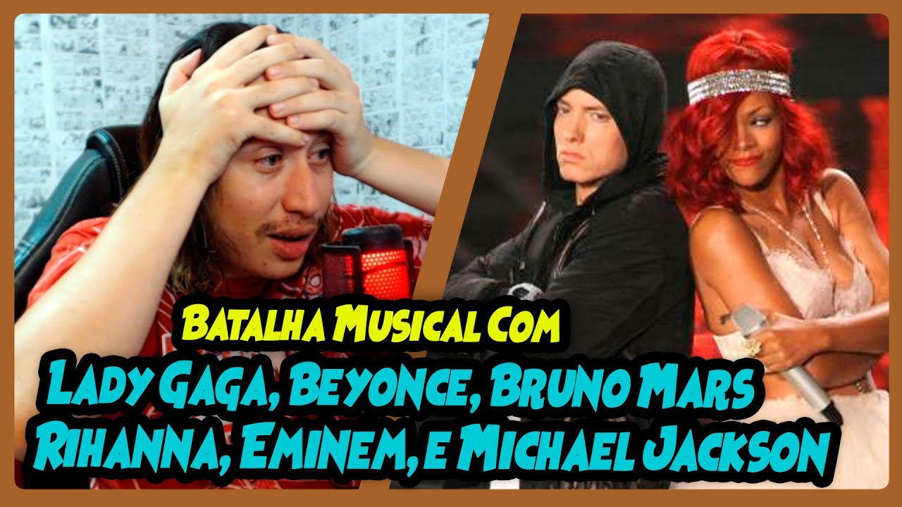 BATALHA MUSICAL | Michael Jackson x Rihanna x Lady Gaga x Beyonce x Bruno Mars x Eminem | REACT