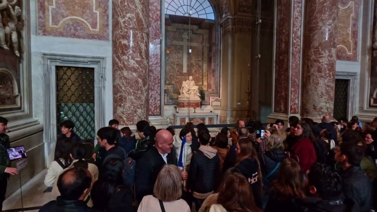 Making our entrance into the magnificent St. Peter's Basilica.