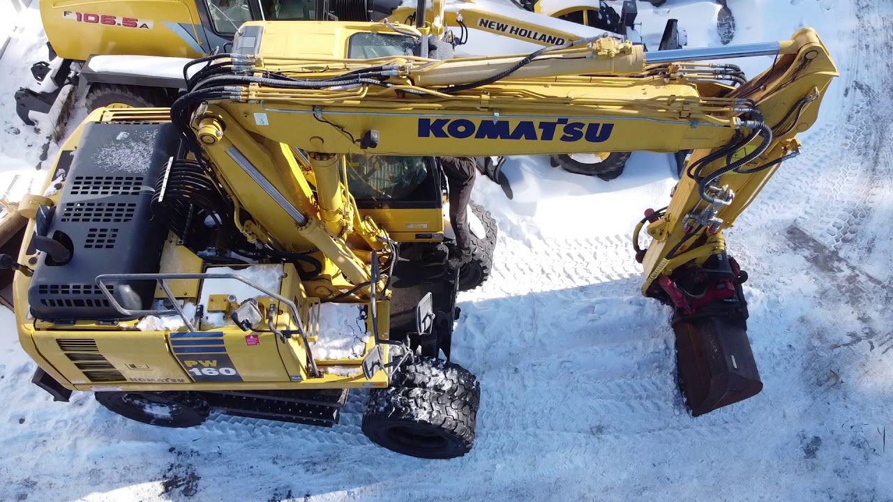 Koparka Komatsu i równiarki