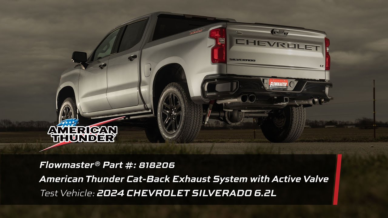 American Thunder Cat-Back for 2024-2025 GM Silverado/Sierra 1500 6.2L Trucks (818206)
